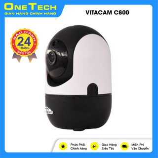 Camera ip wifi chính hãng Vitacam C800 mini - 2.0 Mpx, công nghệ AI báo động quét theo chuyển động - Bảo hành 24 tháng