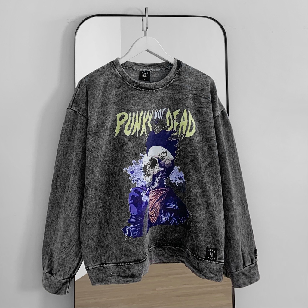 Áo Sweater OD Oversize Rocker, áo nỉ dài tay Unisex ODIN CLOTHING | BigBuy360 - bigbuy360.vn