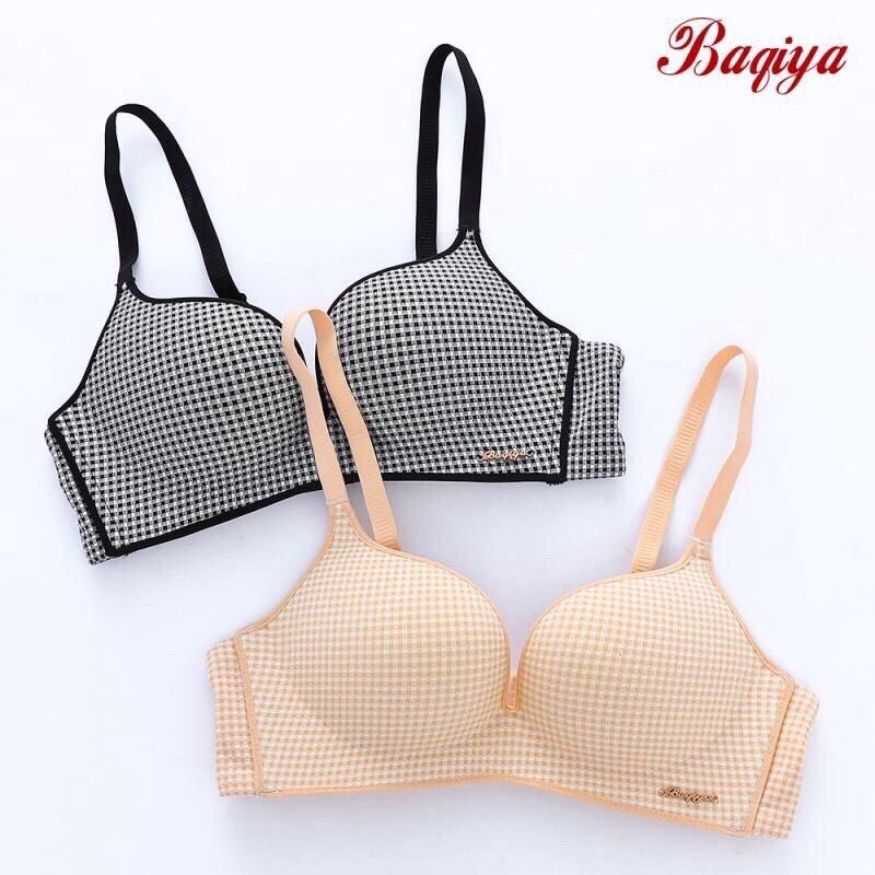 Áo Lót Nữ Thông Hơi Không Gọng Phối Kẻ Caro Quyến Rũ K68