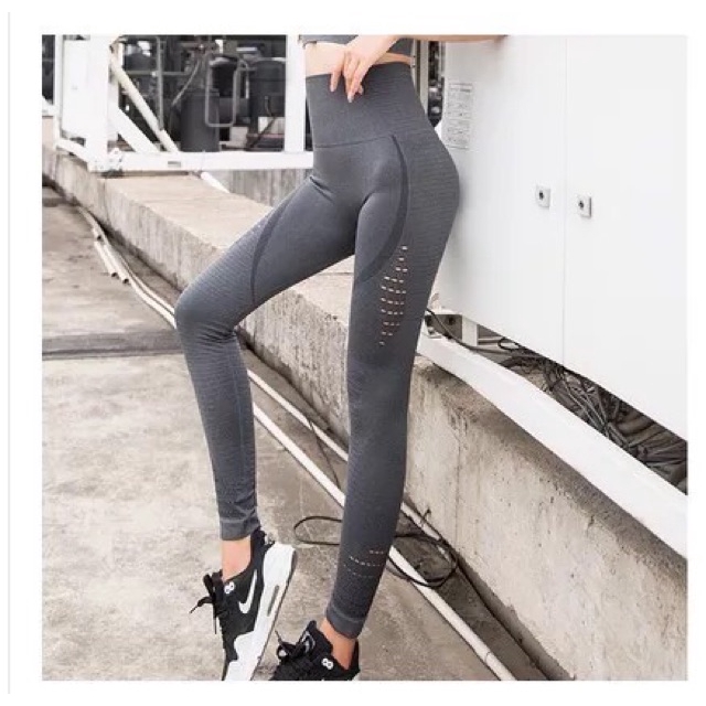 Quần legging HOPPE FUMENG lưng cao tập thể dục thể thao cho nữ