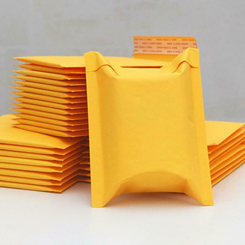 1Pcs Túi Bọc Bong Bóng Bubble Wrap Bags Yellow Kraft Paper Bubble Envelope Bag Express Packing Bag Bubble Film Bag