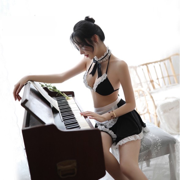 Bộ Đồ Cosplay Nữ ❤️FREESHIP❤️[Giảm 5K nhập mã DONG5] Bộ Đồ Ngủ Cosplay Cô Hầu Gái + Tặng Quần Chip C05 | BigBuy360 - bigbuy360.vn