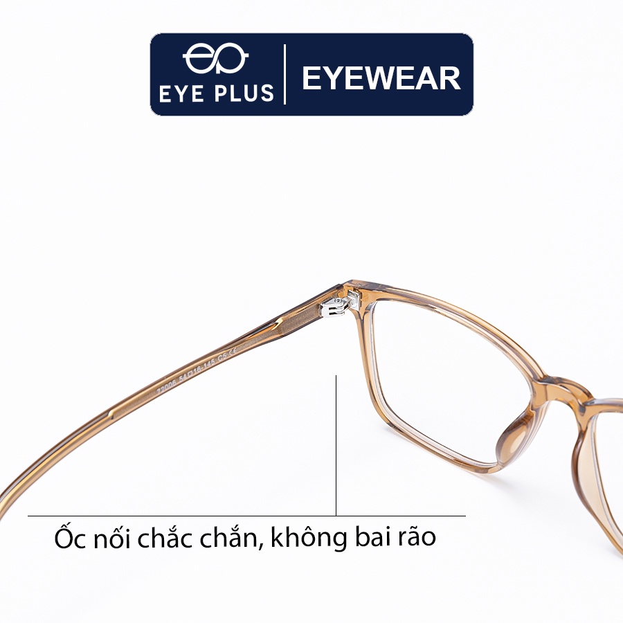 Gọng kính cận nam nữ EYE PLUS dáng vuông E360-72006