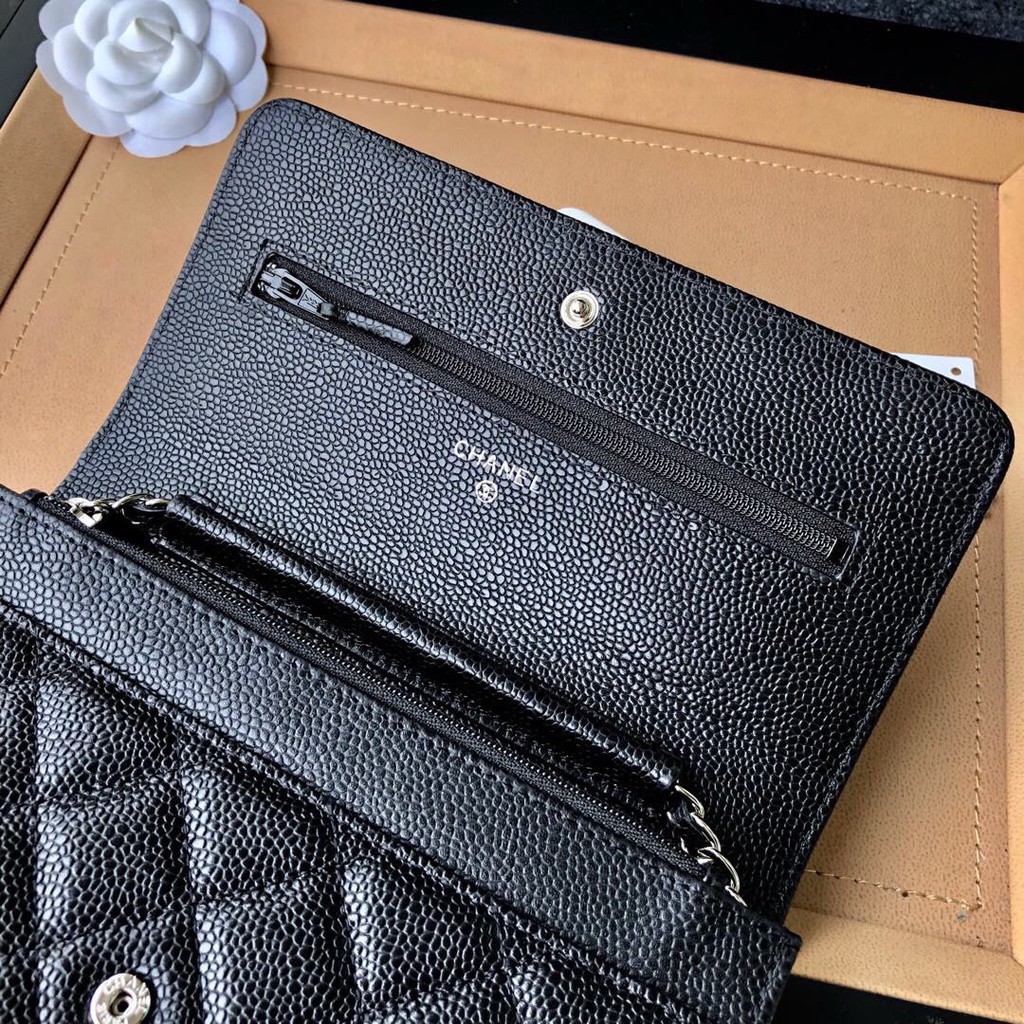 Túi Hộp đen da hạt size 20cm