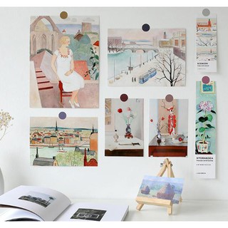 SET POSTCARD DECOR 7 TẤM MIX - Mici Decor
