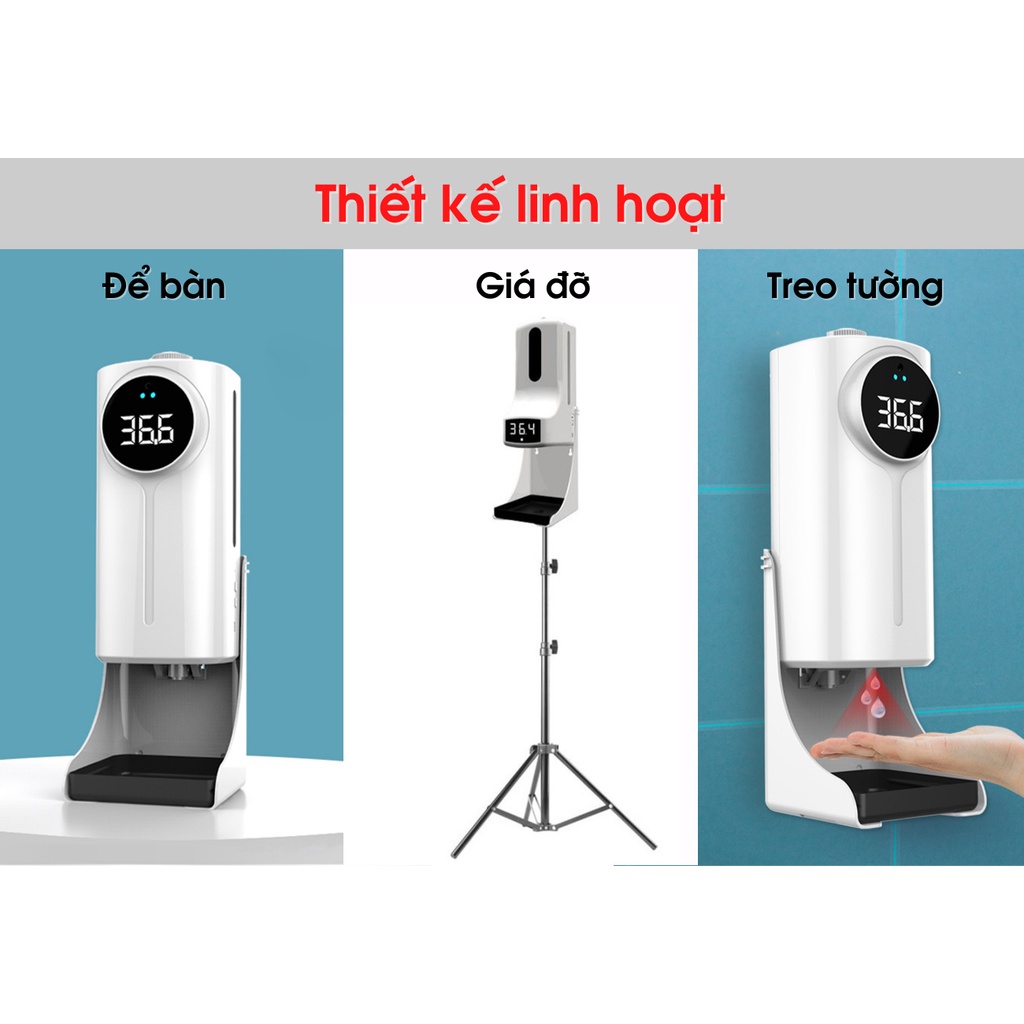 Máy đo thân nhiệt và tự động sát khuẩn K9 pro plus