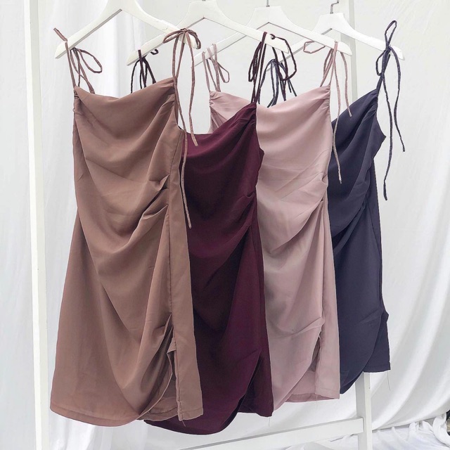 Đầm Ella cao cấp cột dây vai gợi cảm dành cho nữ LOVEKIUTEE