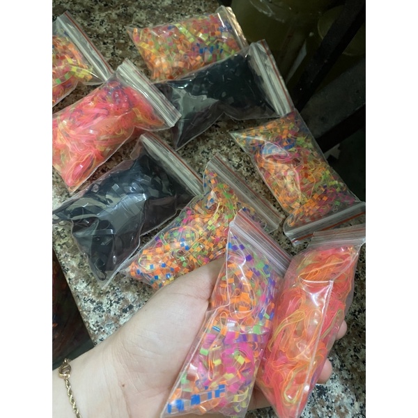 Thun Cột Tóc Siêu Dai Bền Xinh Xắn Gói Nhỏ 20-22g