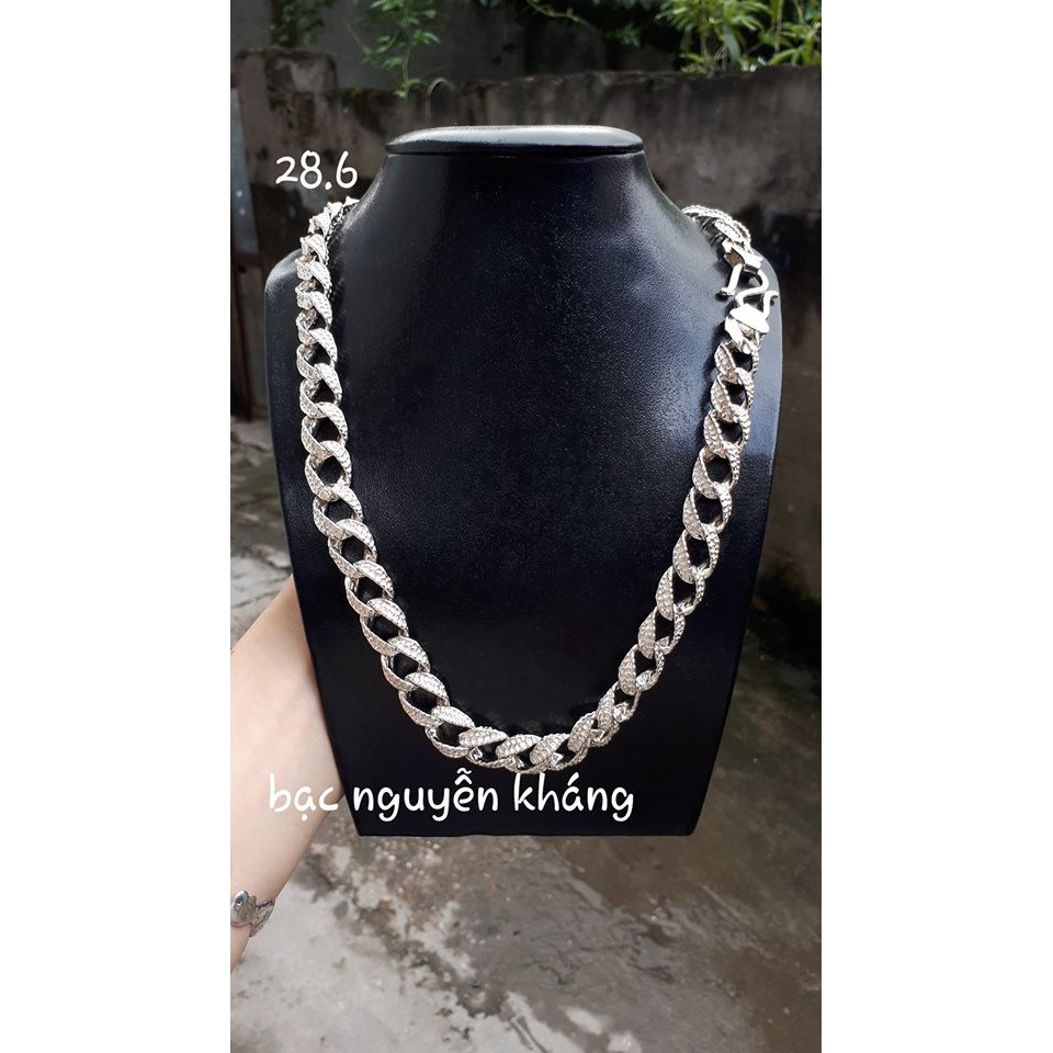 VÒNG CỔ  NAM BẠC TA 28.6 CHỈ