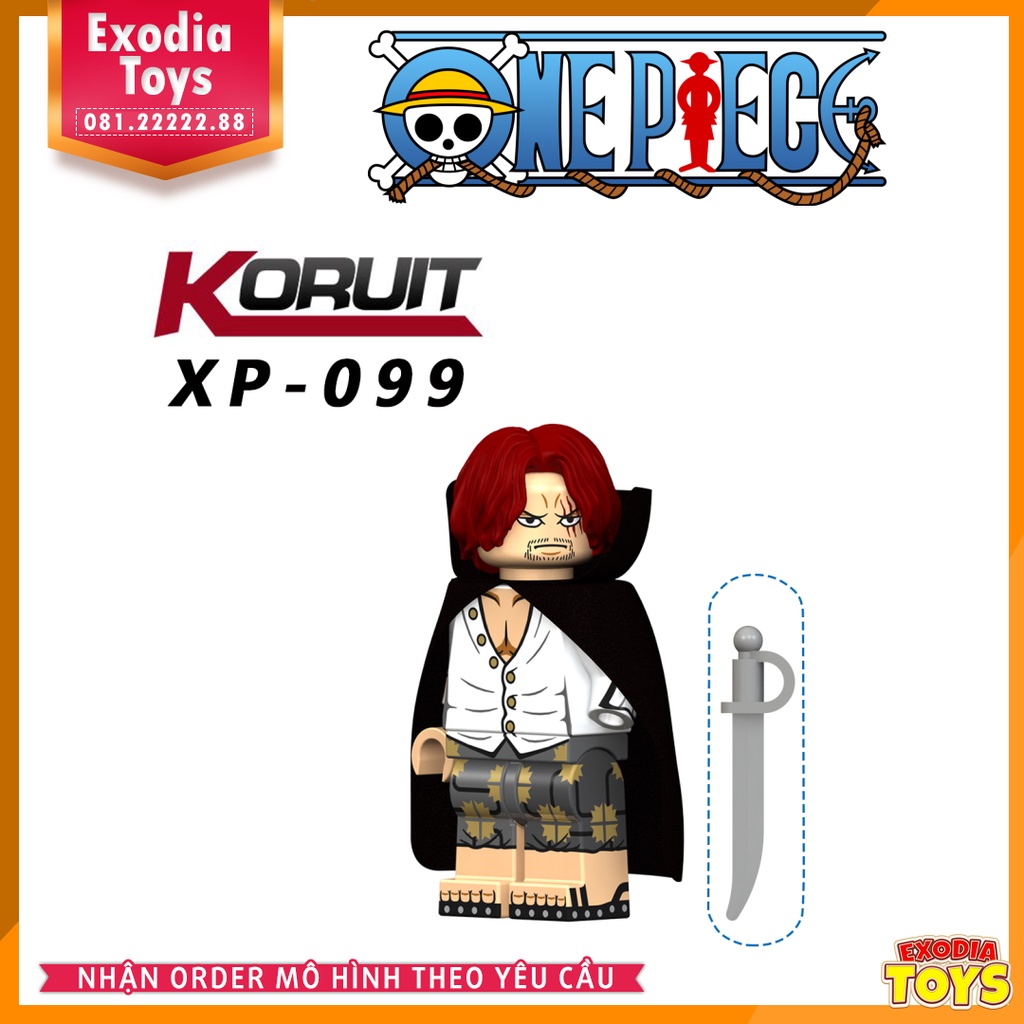 Xếp hình Minifigure nhân vật One Piece Đảo Hải Tặc - Đồ Chơi Lắp Ghép Sáng Tạo - KORUIT KT1013