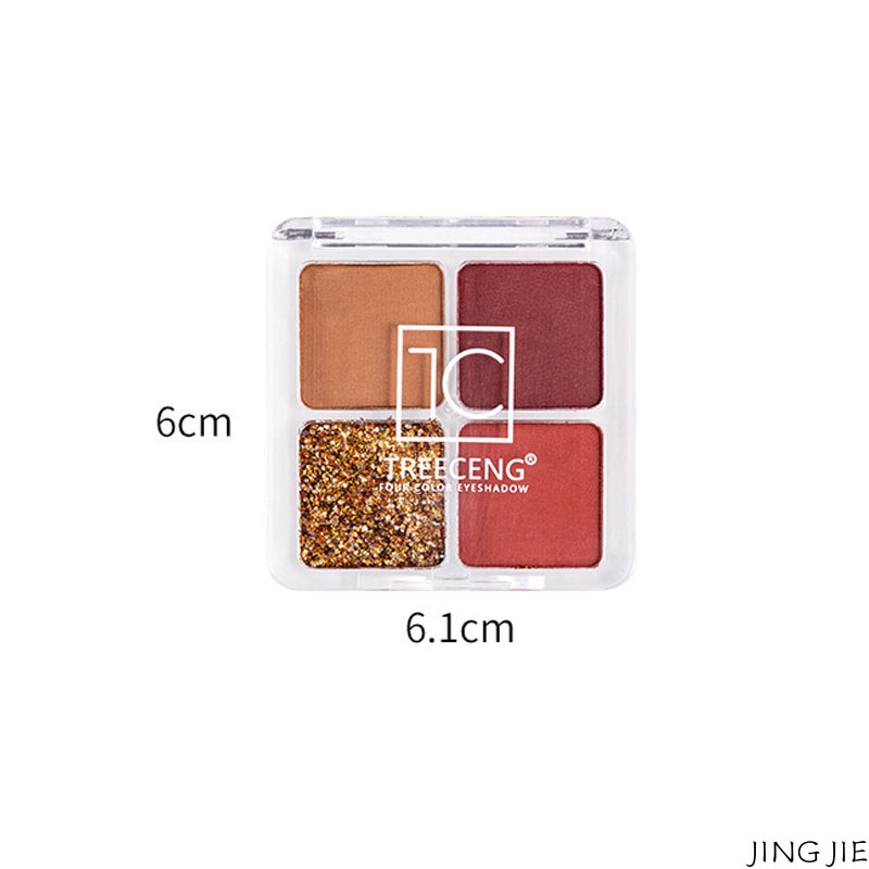 Bảng phấn mắt bốn màu sắc long lanh dễ lên màu