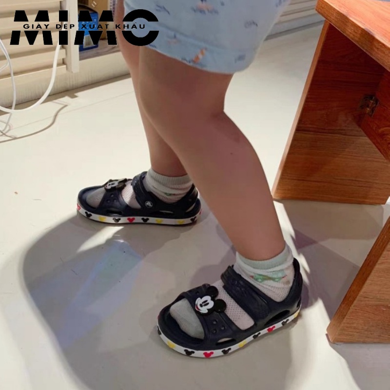 [Tặng sticker] - Sandal trẻ em, dép sandal hoạt hình Mickeeey 3D êm nhẹ, bền đẹp cho bé