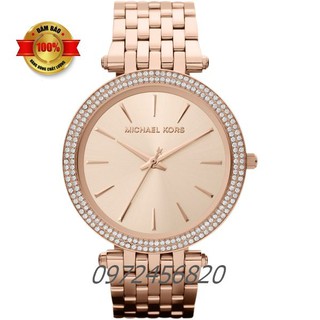 Đồng Hồ Nữ Michael Kors MK3192  - Mặt Số Đính Viền Pha Lê Nổi Bật