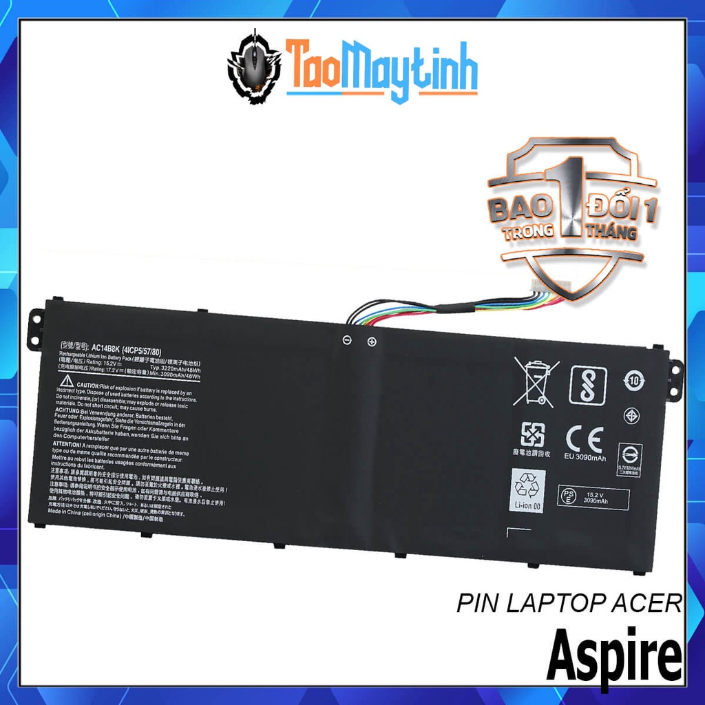 Pin Laptop Acer V3-371 V3-111 ES1-511 ES1-512 E5-771G - Pin Laptop Acer Aspire R11 R3-131T-C7WS (Type AC14B8K)