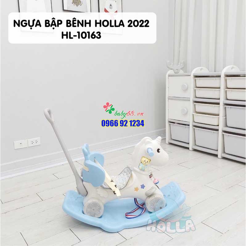 Ngựa bập bênh Holla 2022 3in1 chòi chân, xe đẩy HL-10163