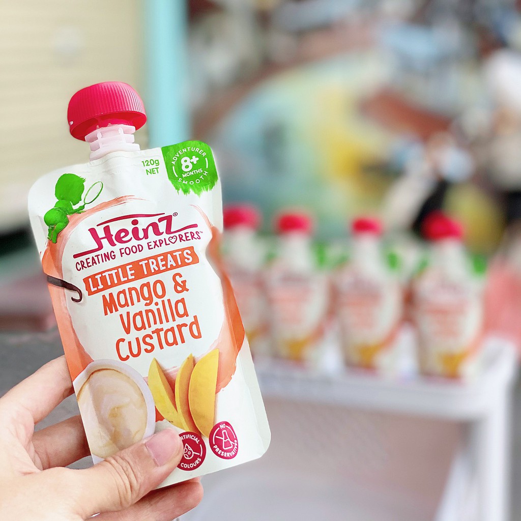 Váng Sữa Custard Heinz Úc Cho Bé 6M+