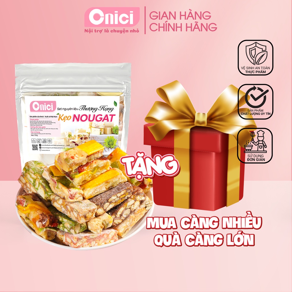 SET NGUYÊN LIỆU KẸO NOUGAT THƯỢNG HẠNG