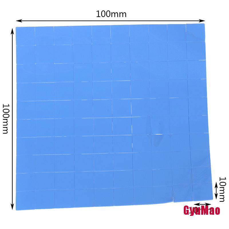 Set 100 Miếng Đệm Tản Nhiệt rx1GUMO 10*10*0.5mm Bằng Silicon Cho CPU GPU