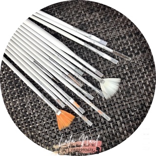 Sét 15 Chiếc Cọ#Dụng Cụ Học Vẽ Nail#Nail Đẹp