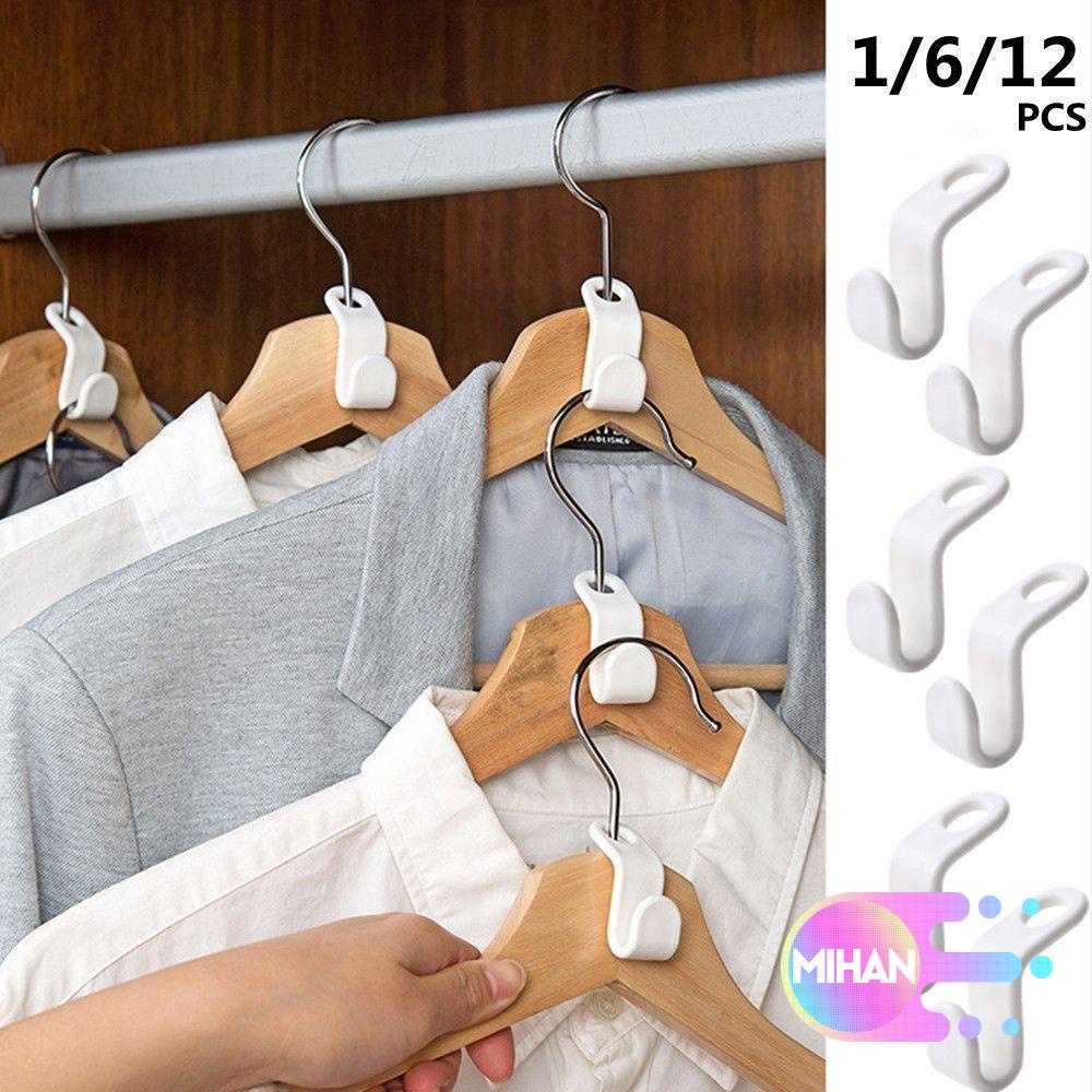 Set 1/6/12 móc treo phơi đồ áo làm từ nhựa hình chữ S