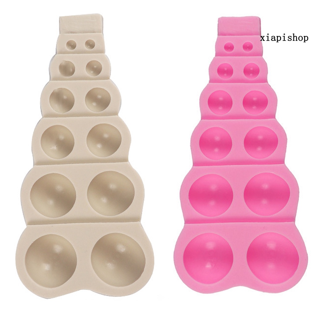 Xp Khuôn Silicone Làm Bánh Kem / Sô Cô La / Thạch Nóng Hình Bán Nguyệt Độc Đáo Dễ Tháo Gỡ