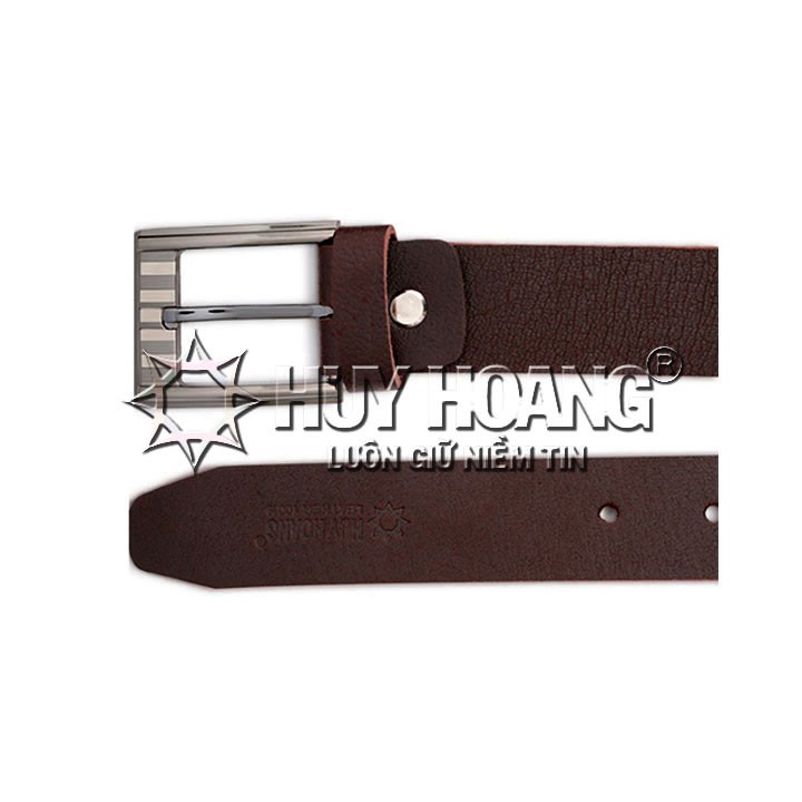 Thắt lưng nam Huy Hoàng da bò 3,5P màu da, đen, nâu HP4104-05-06