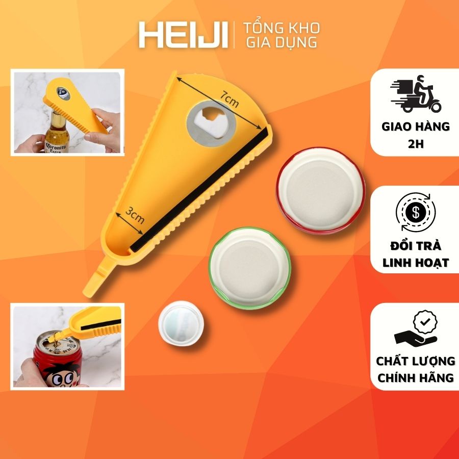 Đồ khui nắp hộp HEIJI gọn nhẹ, đồ khui bia đa năng dụng cụ khui đồ hộp, lon nước và thực phẩm đóng hộp đa năng