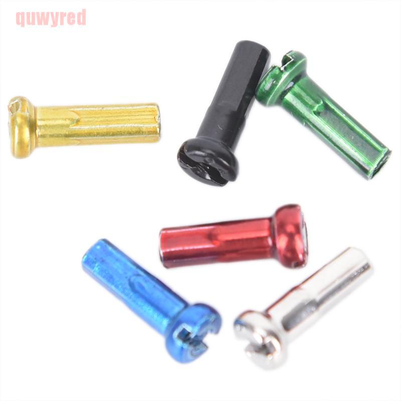 quwyred 72Pcs Bike Wheel Spoke Nipples 14mm Bike Spokes Nipples For Bicycle Wheel GWT