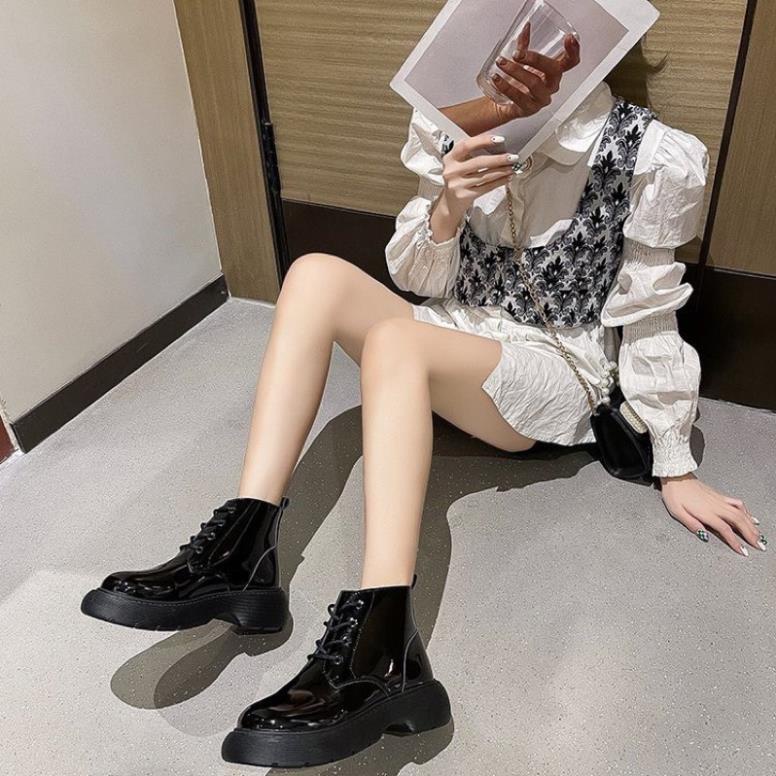 boots nữ cao cổ thời trang đế bánh mì phong cách hàng. ⛹️🏻