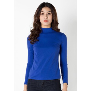 Áo giữ nhiệt Vicci cổ 3P màu Xanh Coban, chất liệu 100% cotton