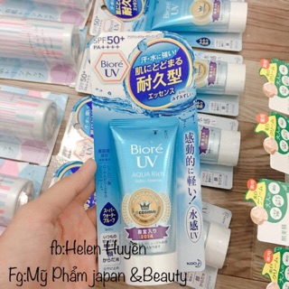 Chống nắng Biore Aqua rich watery essence water base SPF 50+ PA+++