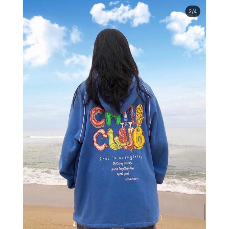 (MỚI) ÁO HOODIE - ÁO KHOÁC NỈ NGOẠI CHILLCLUB 2 MÀU | BigBuy360 - bigbuy360.vn