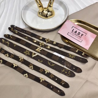 Vòng tay da nữ LV nhỏ xinh sang chảnh