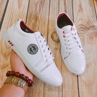 Giầy thể thao nam trắng  full logo fila( Chất Store )