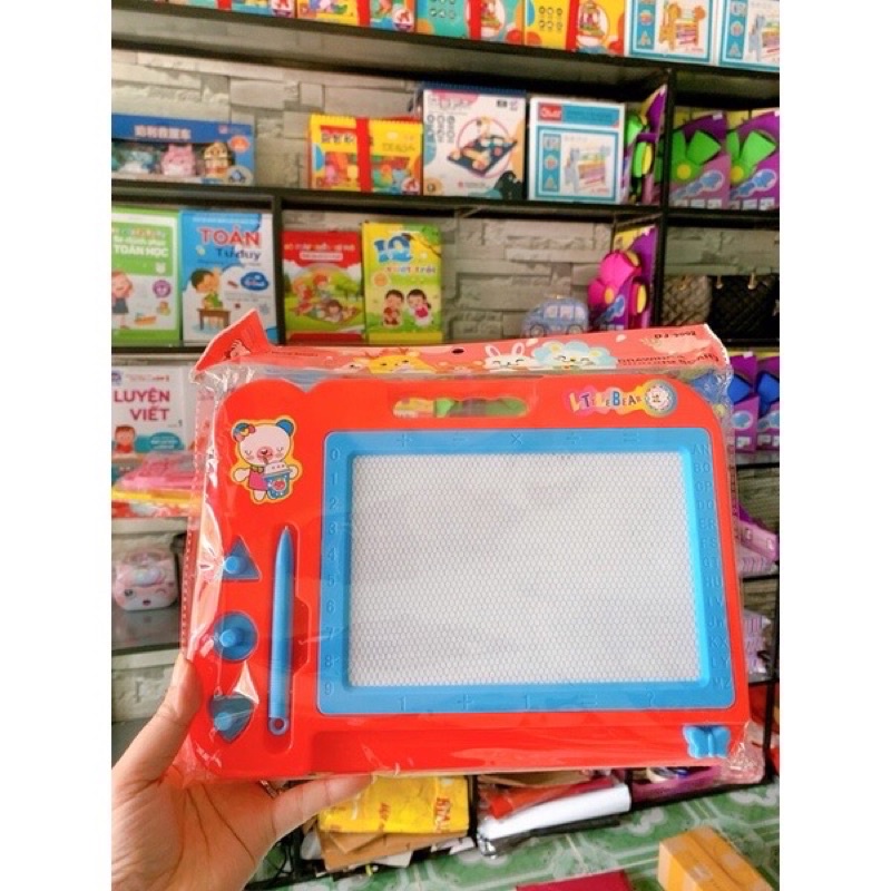Bảng viết tự xóa thông minh, bảng gạt tự xóa nhiều màu sắc cho bé - Loại to sịn
