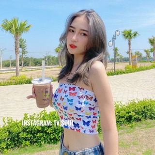 SALE [CÓ SẴN - ẢNH THẬT TV.SOUL] Croptop bướm
