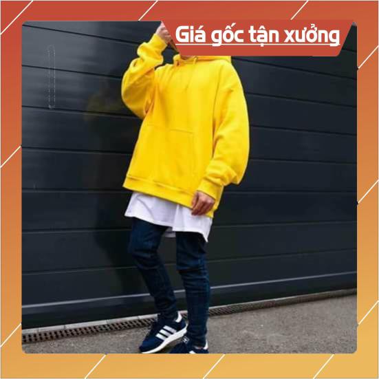 Áo hoodie trơn tay dài nỉ basic unisex | BigBuy360 - bigbuy360.vn