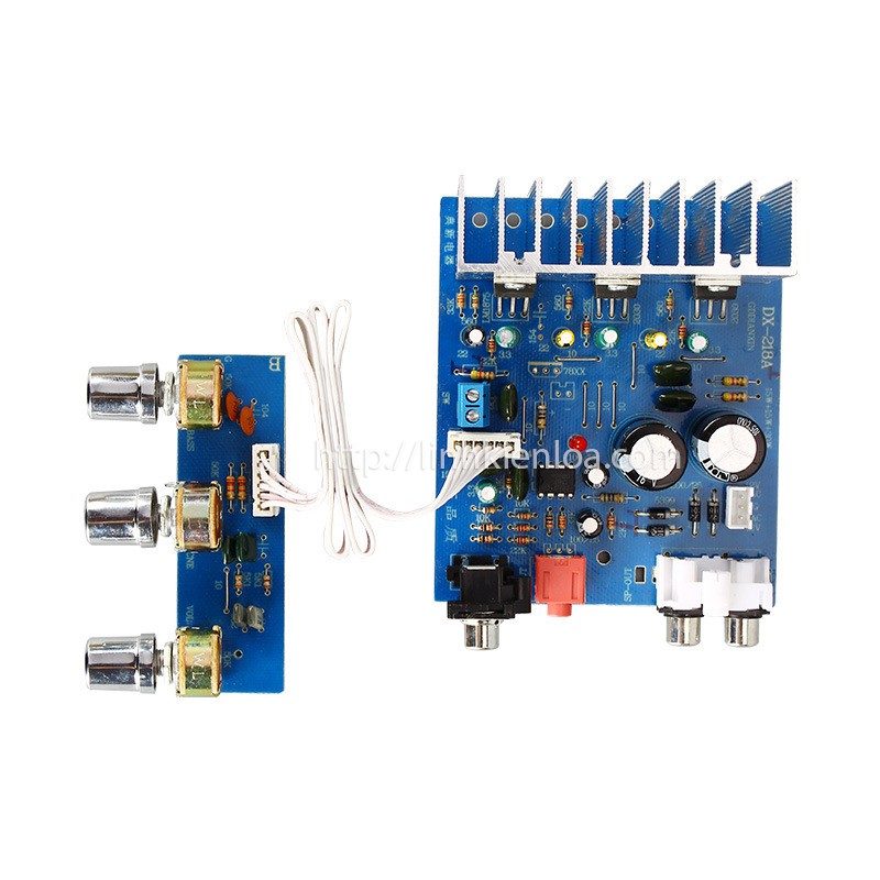 Mạch khuếch đại công suất 2.1 công suất 20W x 2 + SUB 30W dùng IC TDA 2030 nguồn 12V - 15V