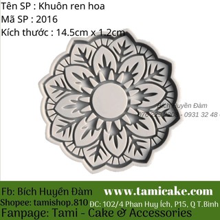 Khuôn silicon ren hoa 2016