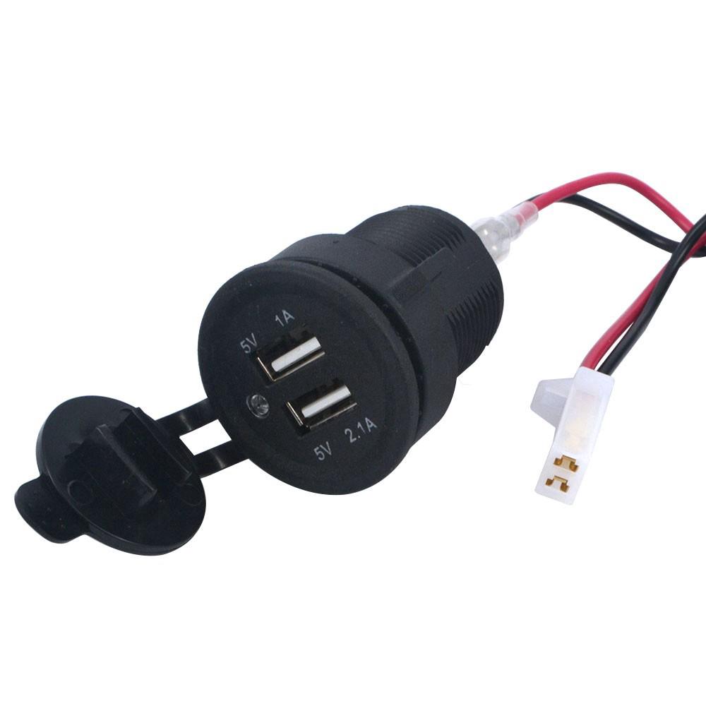 Ổ cắm cổng USB kép gắn cho xe máy