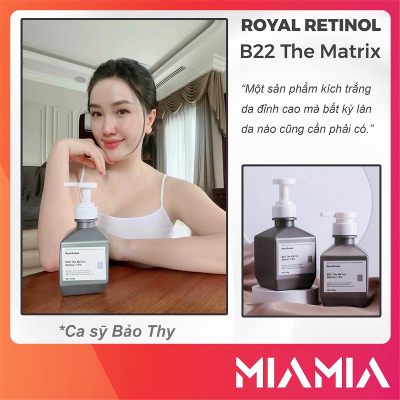 ROYAL RETINOL B22 THE MATRIX KEM Ủ KÍCH TRẮNG BODY RETINOL 1.5%