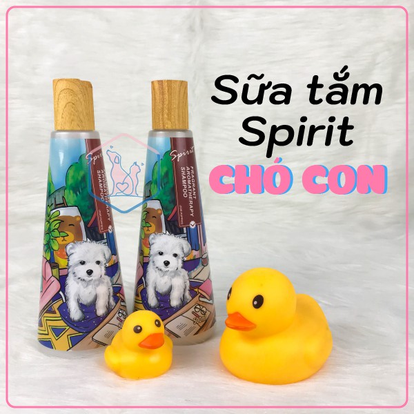 Sữa tắm nước hoa cho chó nắp gỗ Spirit chai 500ml