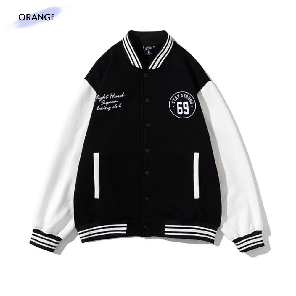 Áo khoác bomber bóng chày, Áo khoác bomber SUPEEON Unisex chất nỉ cao cấp dày dặn, Chữ thêu hình in sắc nét