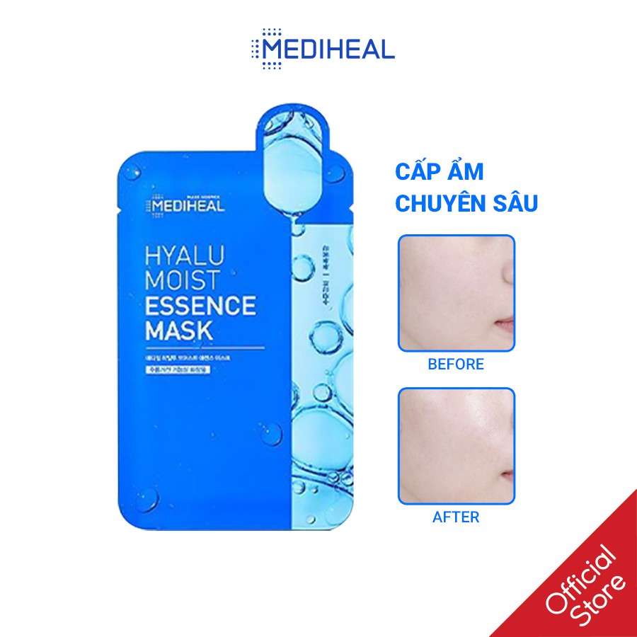 [Nhập mã COSMH22 giảm 8%] Mặt Nạ Dưỡng Ẩm Chuyên Sâu Mediheal Hyalu Moist Essence 20ml [K108]