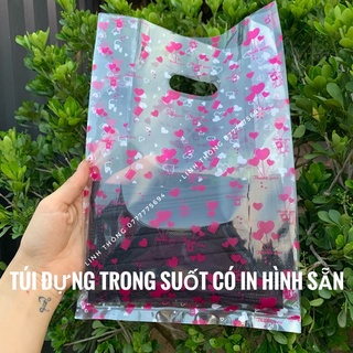 500g túi xoài kiếng có in hình sẵn - Túi đựng son, túi đựng mỹ phẩm