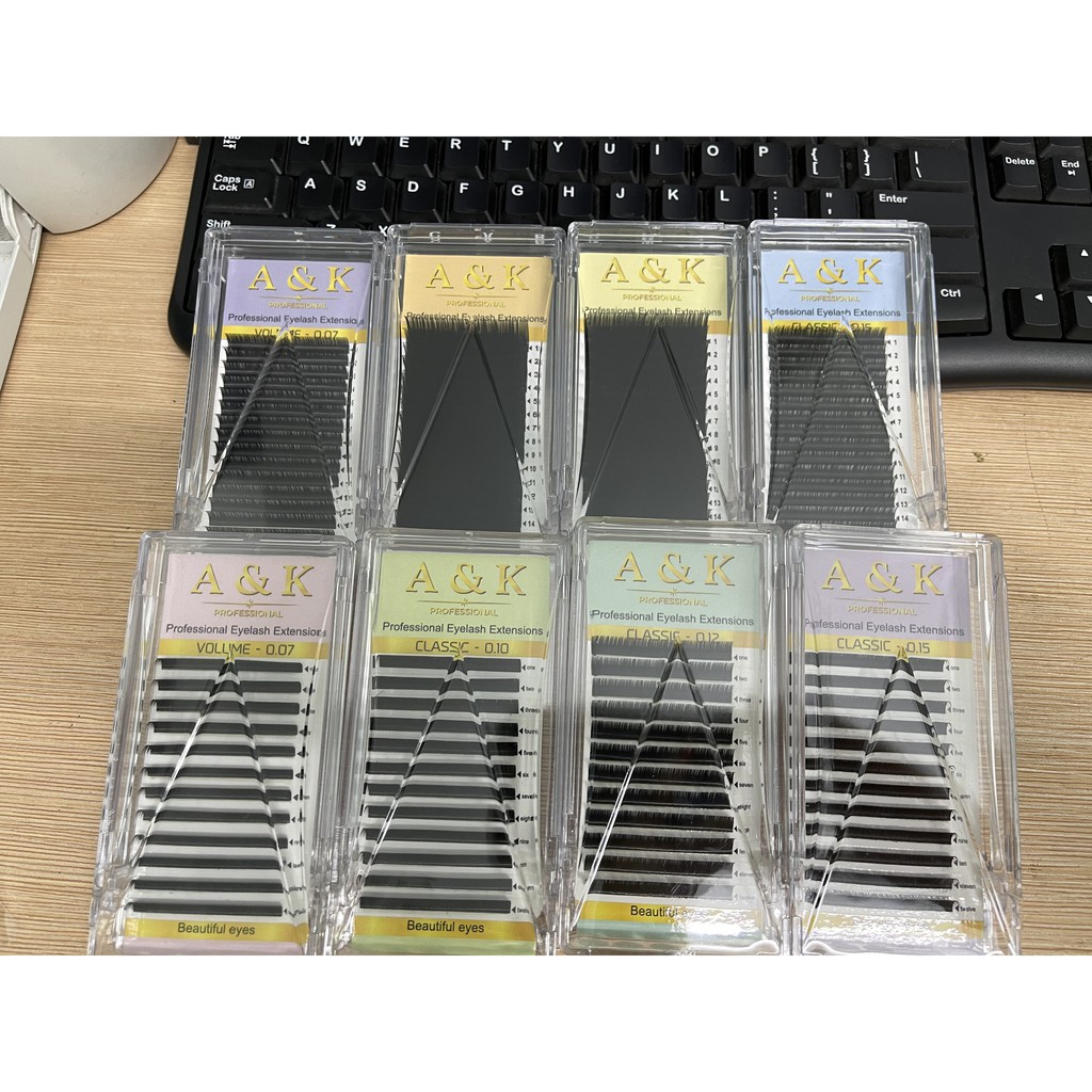 Mi khay 16 line A&K cong C/D - 0.07 - Sushi nail mi