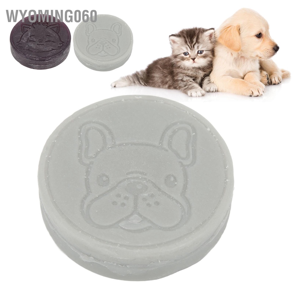 Wyoming060 Xà phòng tắm gội cho thú cưng Dưỡng ẩm giảm ngứa Giảm nhẹ chó có mùi thơm dành Mèo con đang chải lông