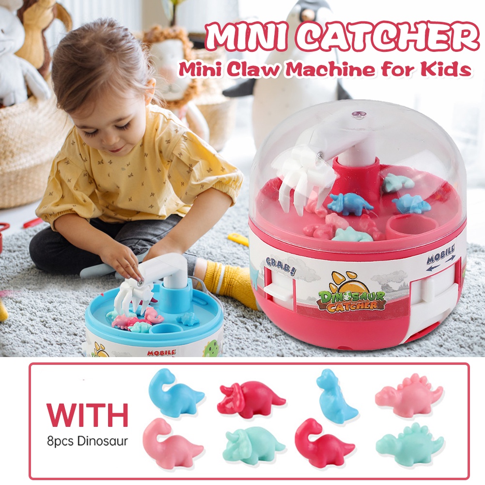 Đồ Chơi Máy Vuốt Trứng Khủng Long Mini Cầm Tay Mắt Vui Nhộn Cho Bé