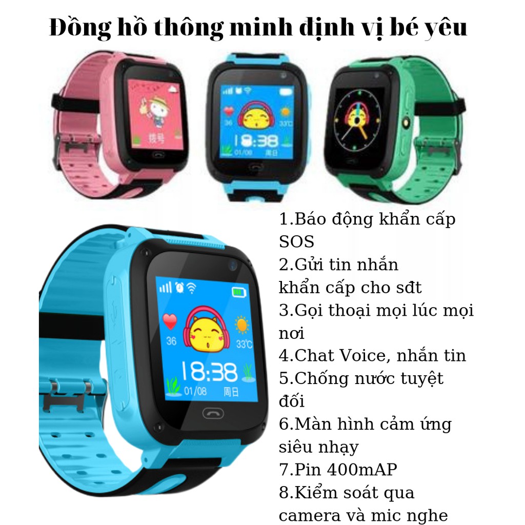 Đồng hồ định vị trẻ em - đồng hồ bé trai bảo vệ bé yêu smartwatch