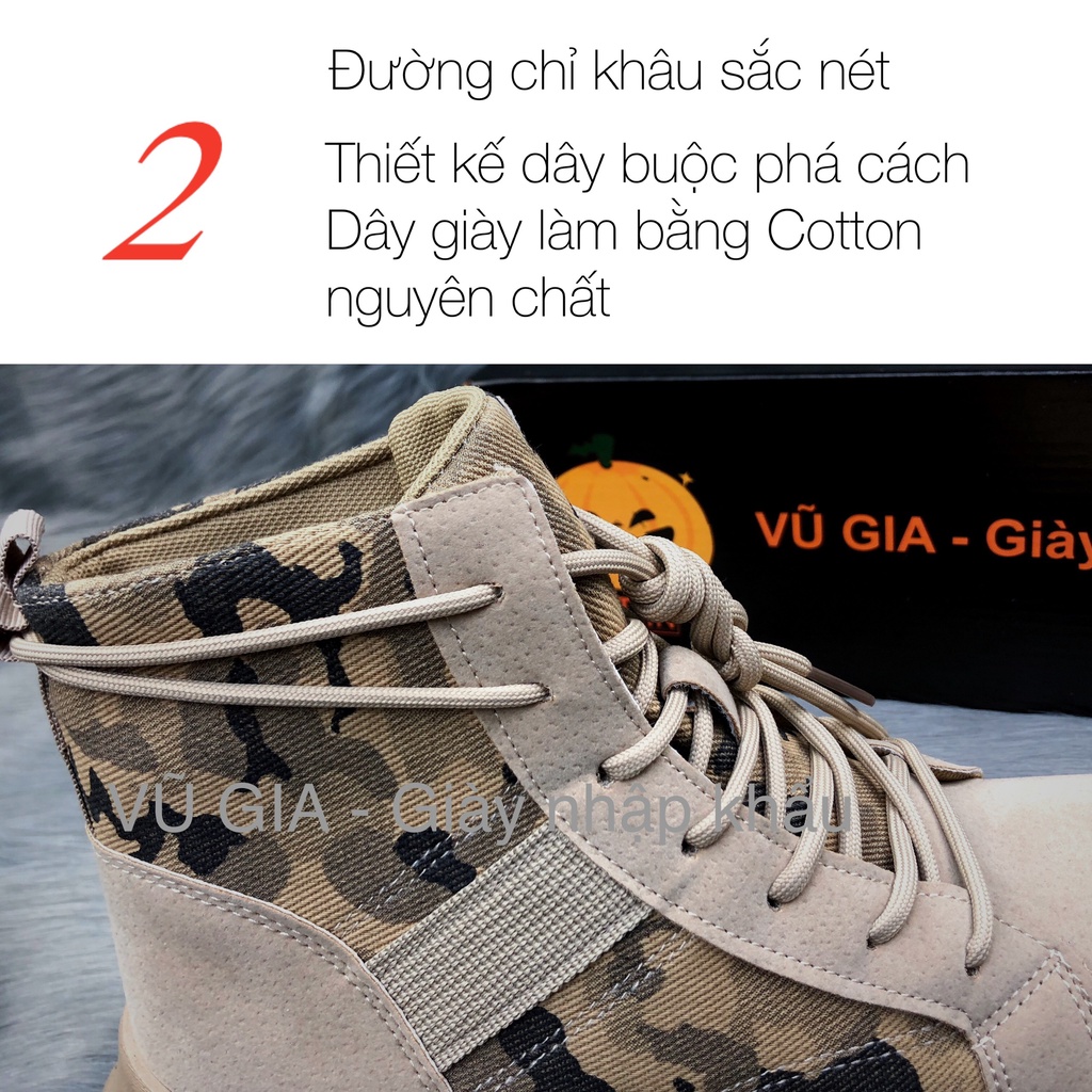 Giày Martin cổ cao nhập khẩu chính hãng VŨ GIA Chiến Binh P50